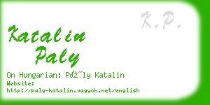 katalin paly business card